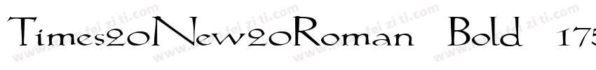 Times20New20Roman Bold 1755字体转换